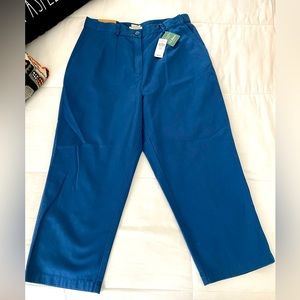 LL Bean Women’s Chino Trouser Pants Size 14 Regular NWT